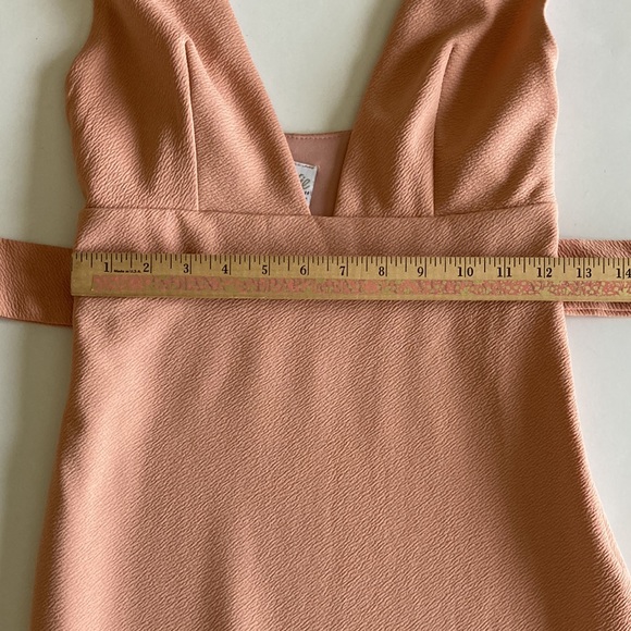 Selfie Leslie Sorry Not Sorry Wide Strap Flounce Dress Blush Medium - Picture 8 of 13